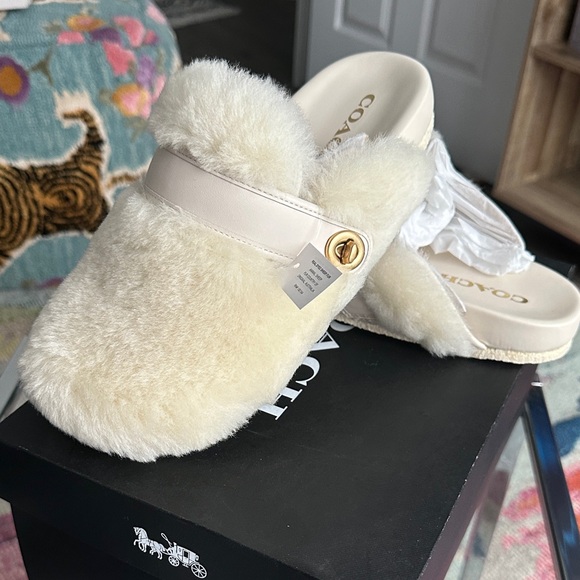 Coach Blake Shearling Clogs - Picture 4 of 7